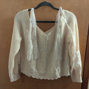 Off the shoulder sweater